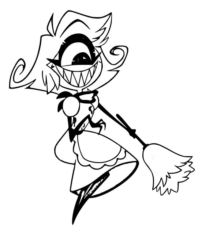 Nakreslete Hazbin Hotel 4 omalovánka