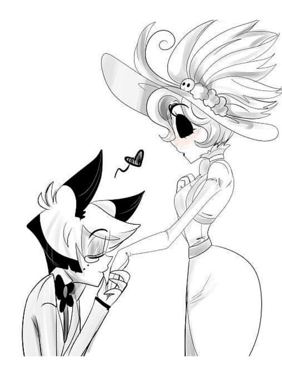 Nakreslete Hazbin Hotel prostý omalovánka