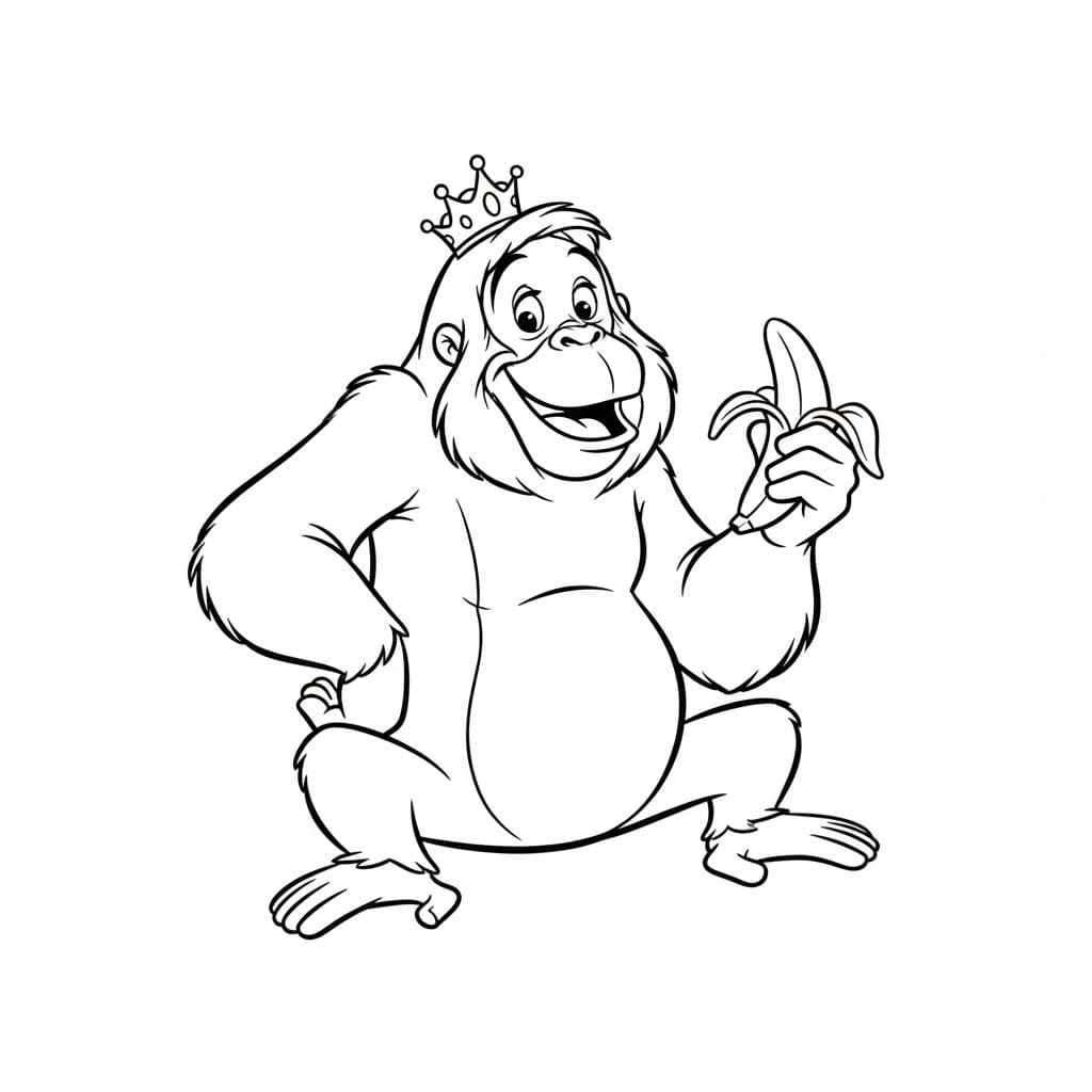 Nakreslete Kniha Džunglí zdarma omalovánka