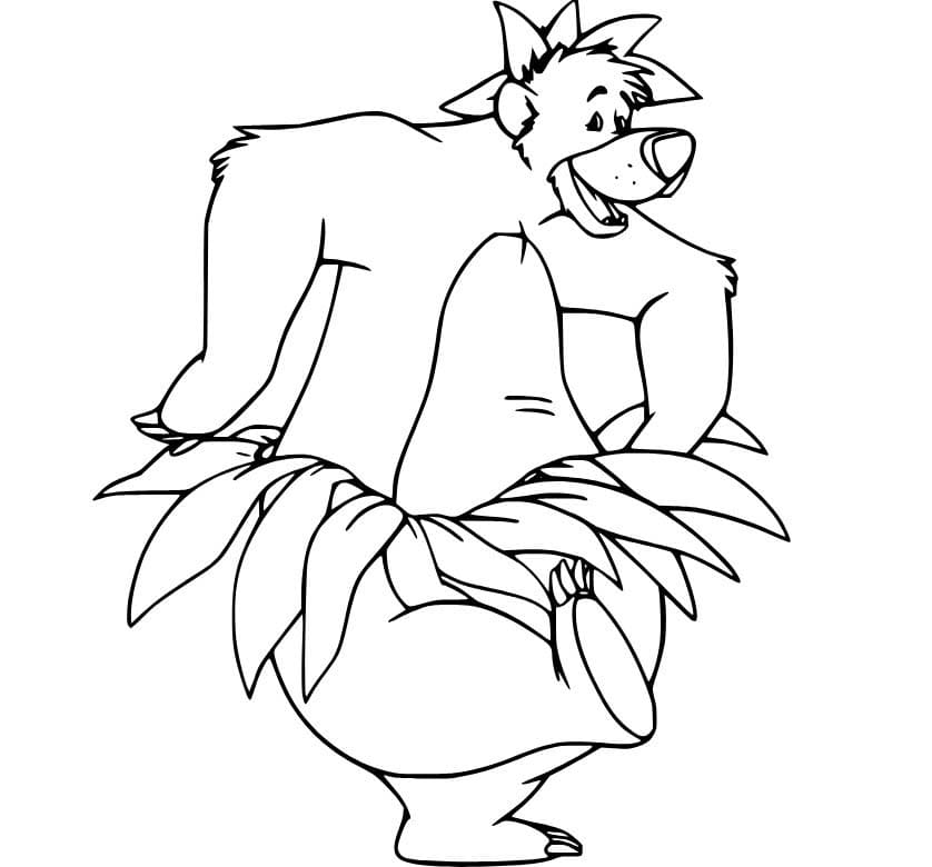 Nakreslete Kniha Džunglí omalovánka