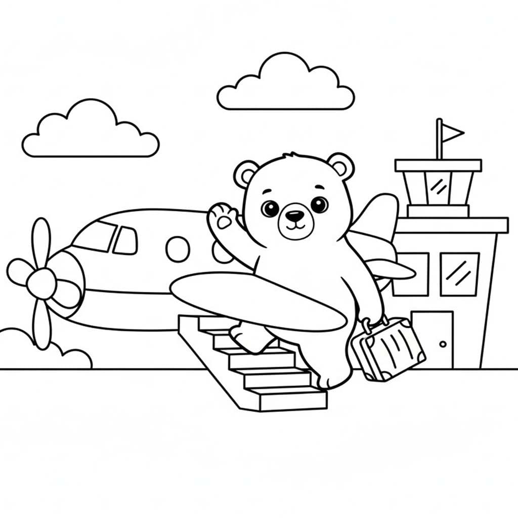 Nakreslete Lední Medvěd omalovánka