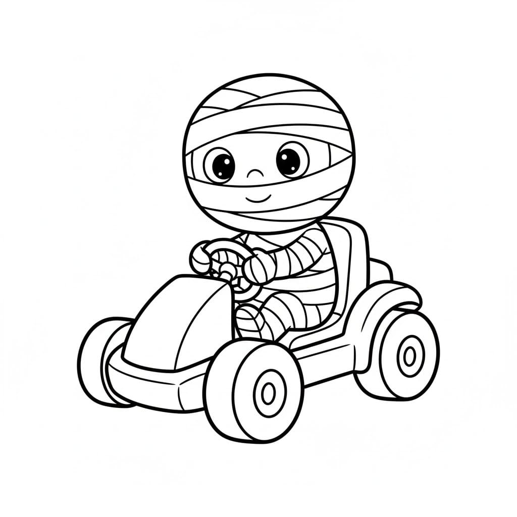 Nakreslete Mumie prostý omalovánka