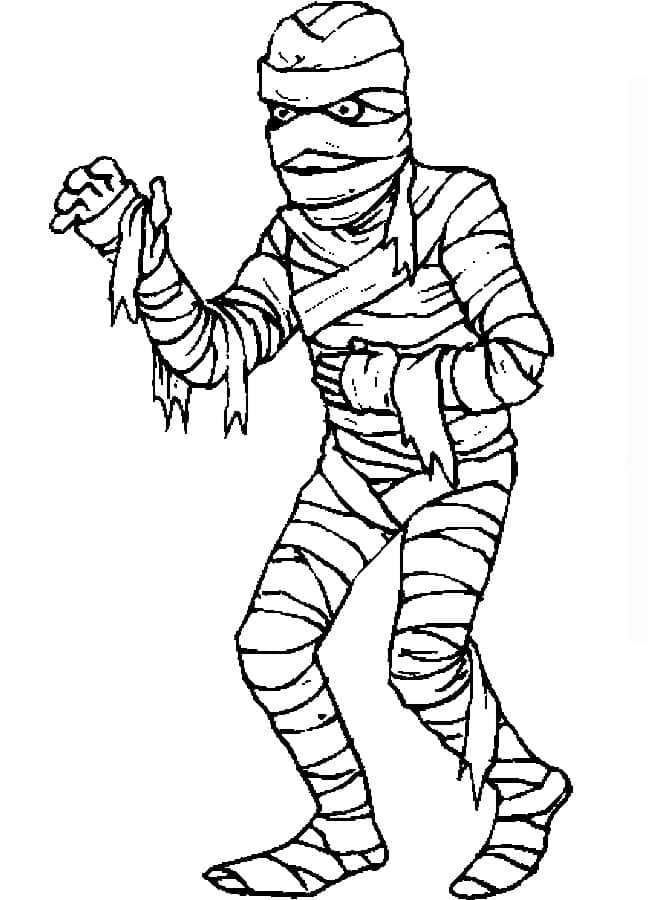 Nakreslete Mumie zdarma základní omalovánka