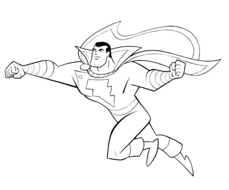 Nakreslete Shazam 2 omalovánka