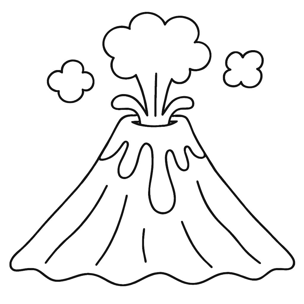 Nakreslete Sopka 2 omalovánka