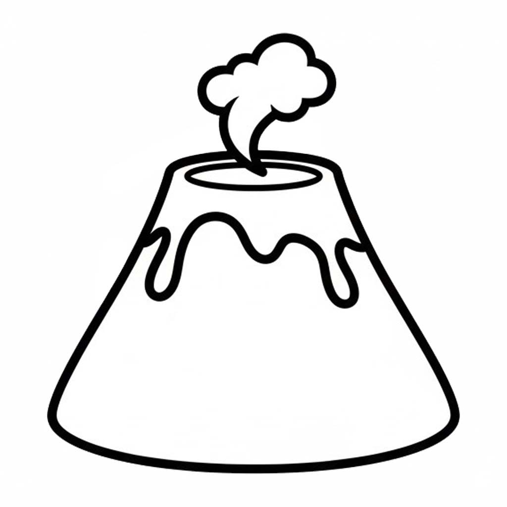 Nakreslete Sopka 5 omalovánka