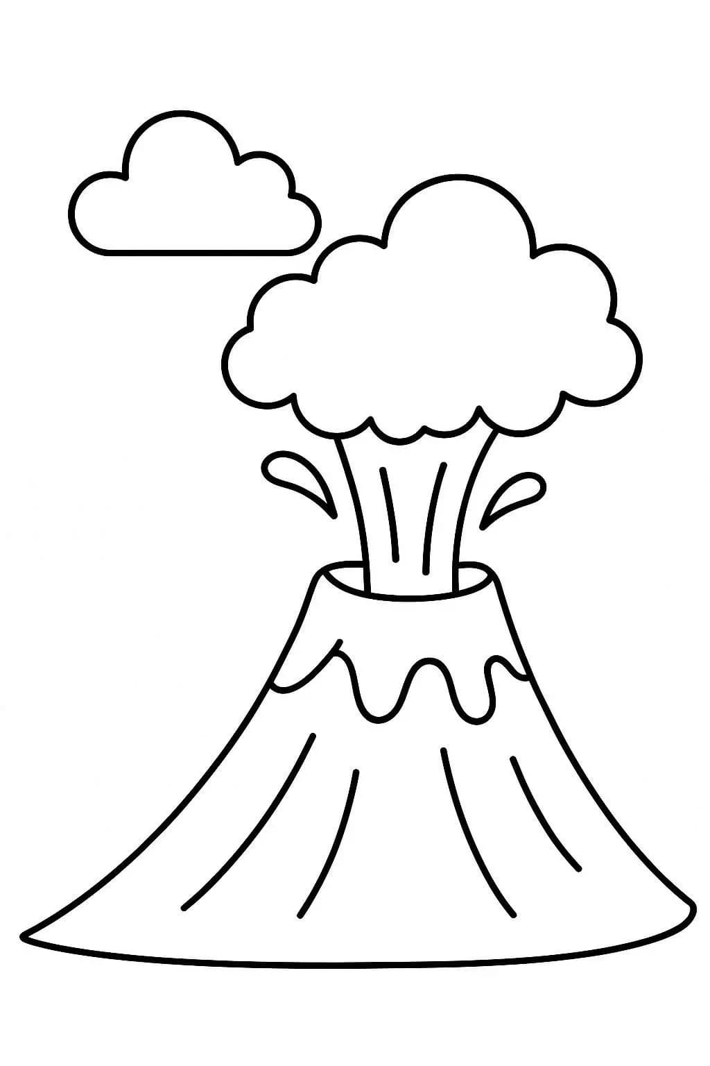 Nakreslete Sopka 7 omalovánka