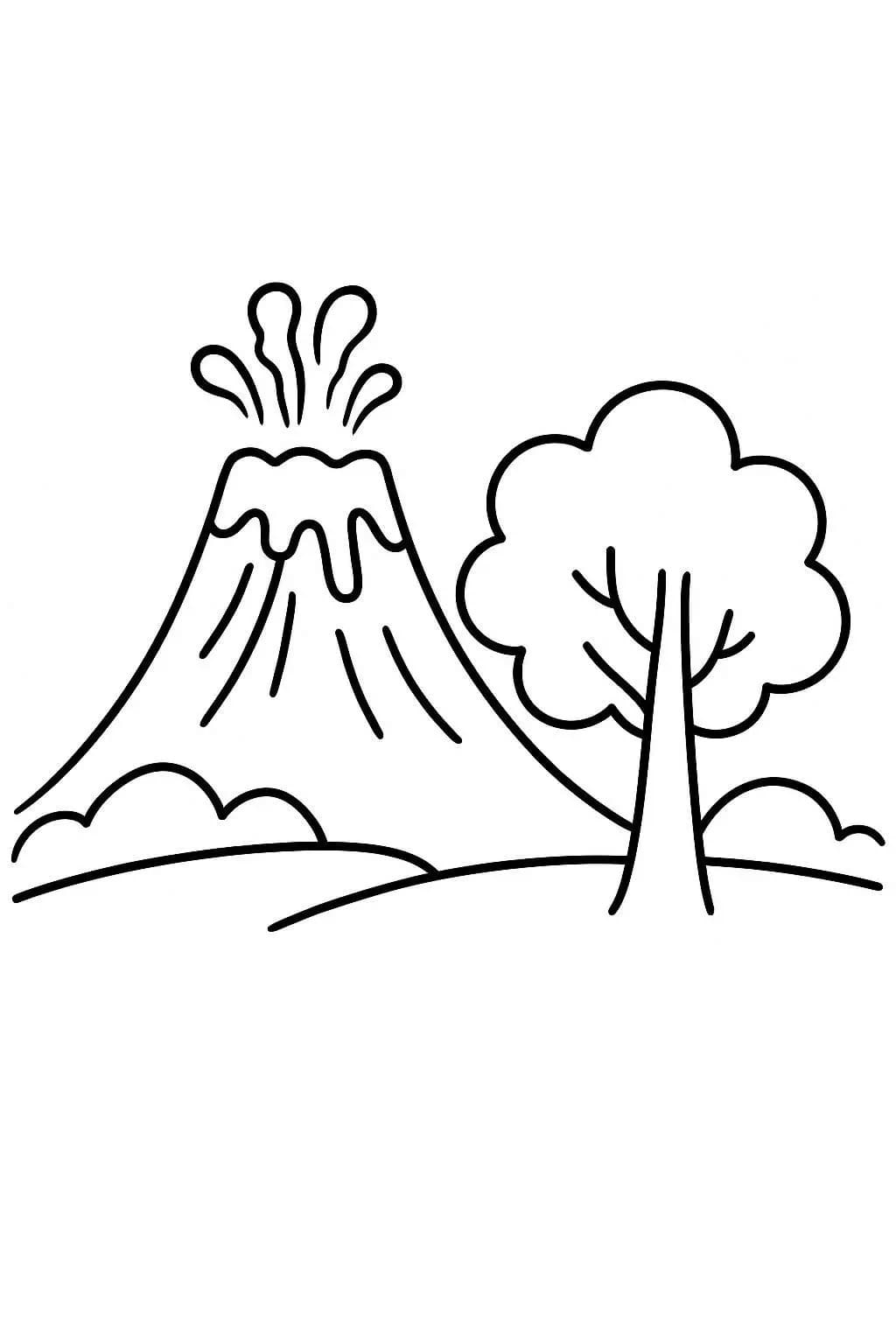 Nakreslete Sopka 8 omalovánka