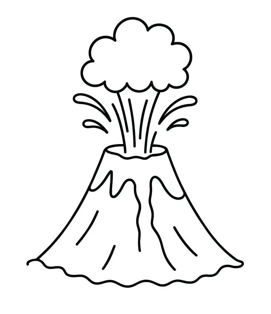 Nakreslete Sopka zdarma základní omalovánka