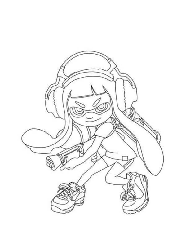 Nakreslete Splatoon pro děti omalovánka