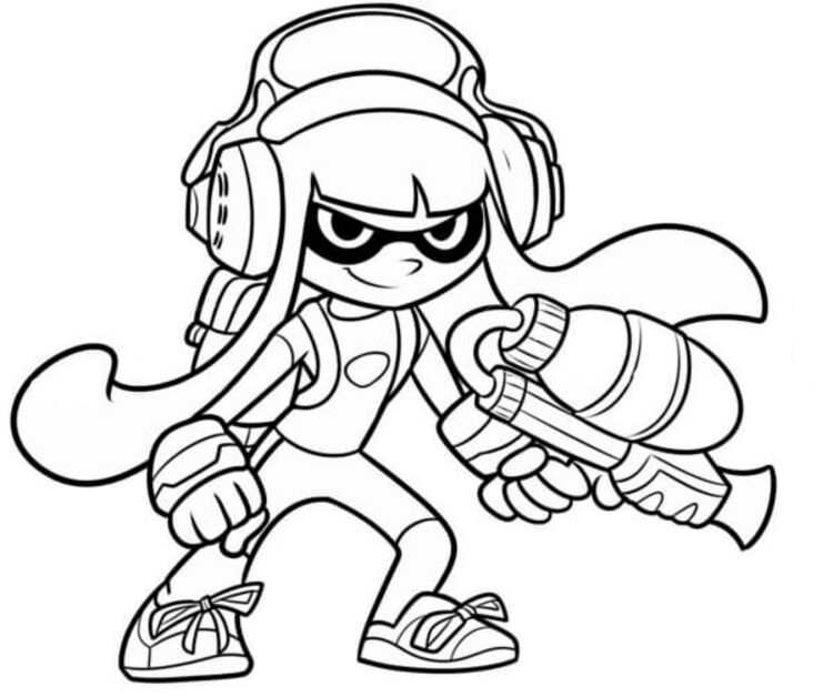 Nakreslete Splatoon základní omalovánka