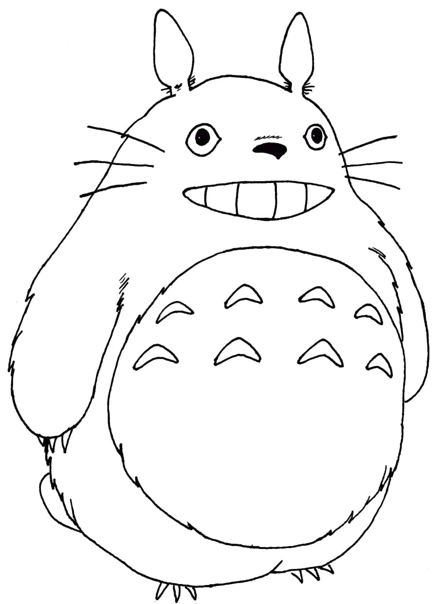 Nakreslete Totoro 1 omalovánka