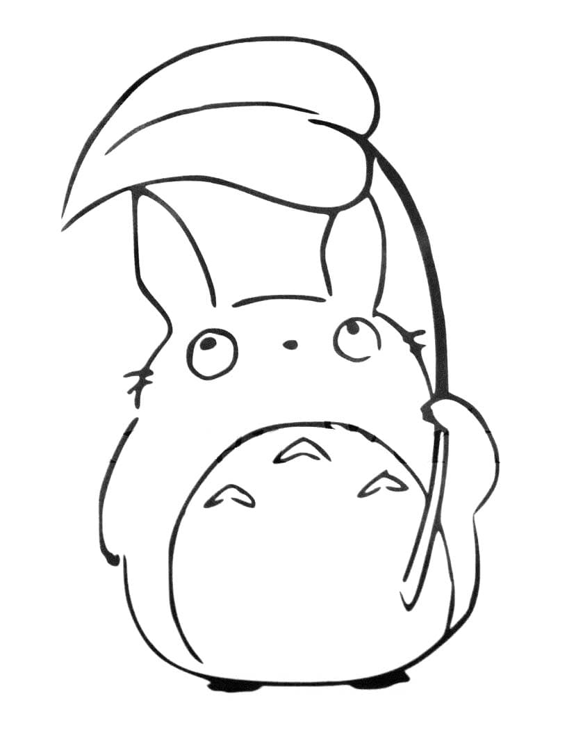 Nakreslete Totoro pro děti omalovánka
