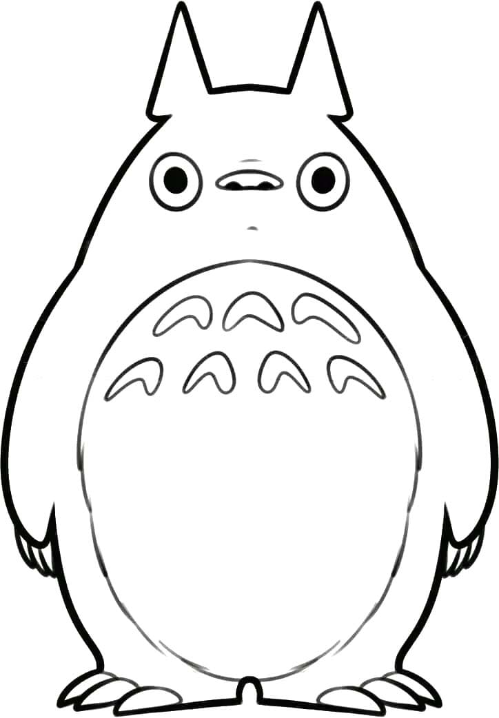 Nakreslete Totoro základní omalovánka