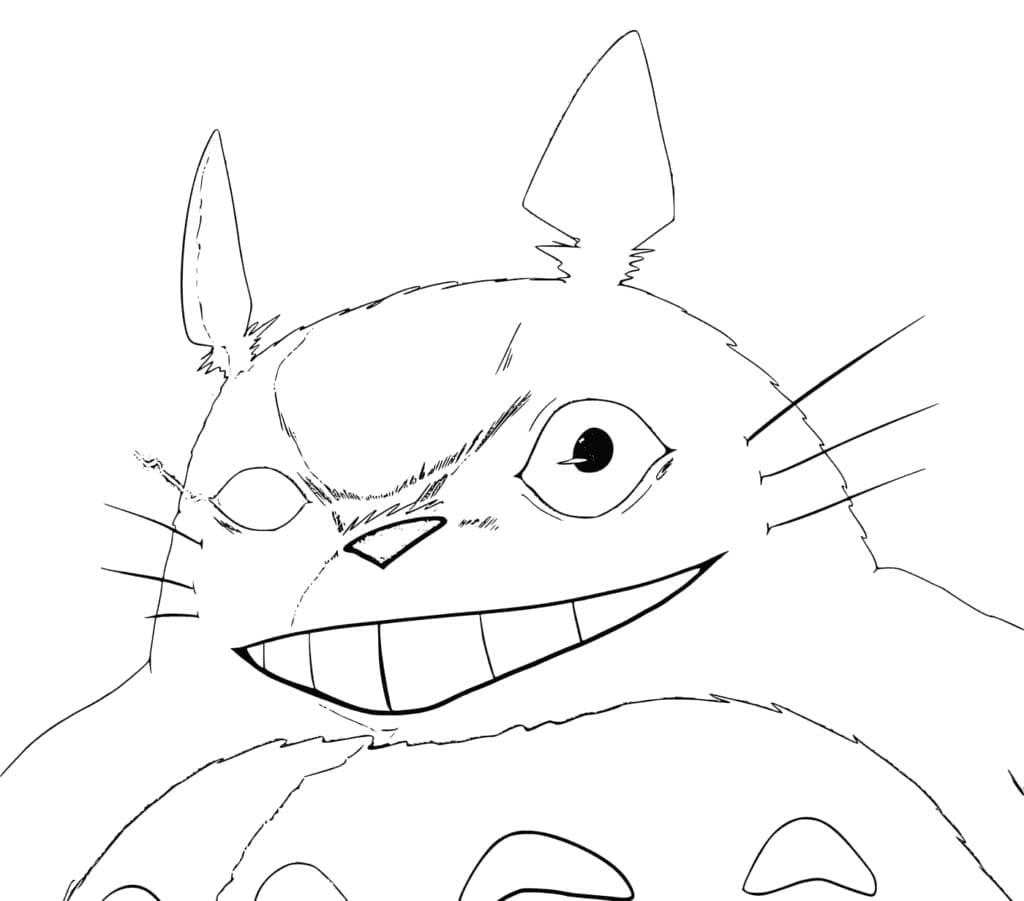 Nakreslete Totoro zdarma omalovánka