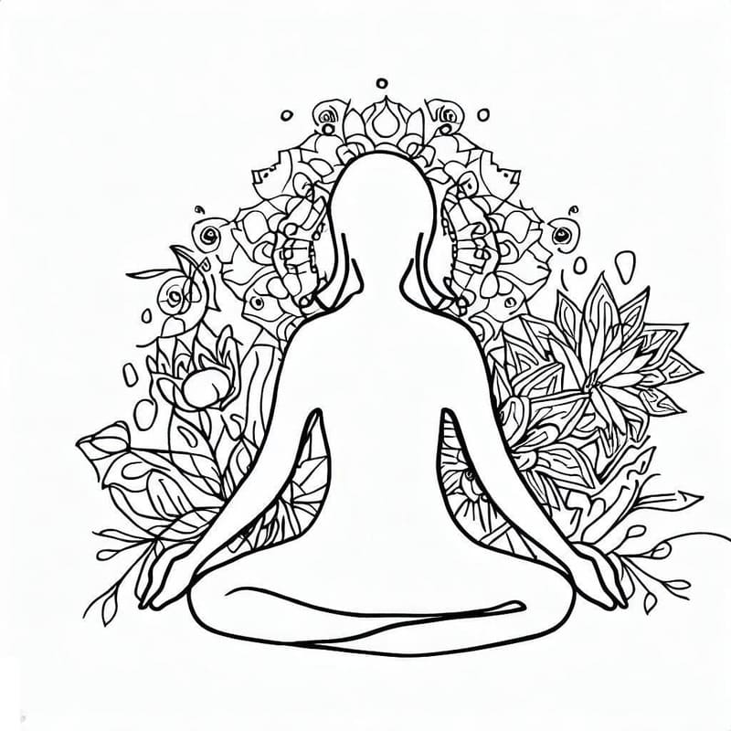 Nakreslete Všímavost Základní omalovánka