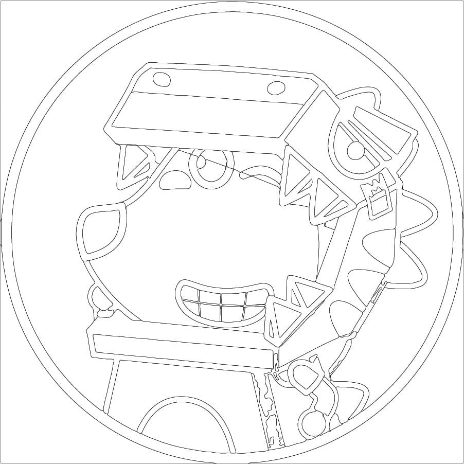 Nakreslete Wolfoo k vytisknutí zdarma omalovánka