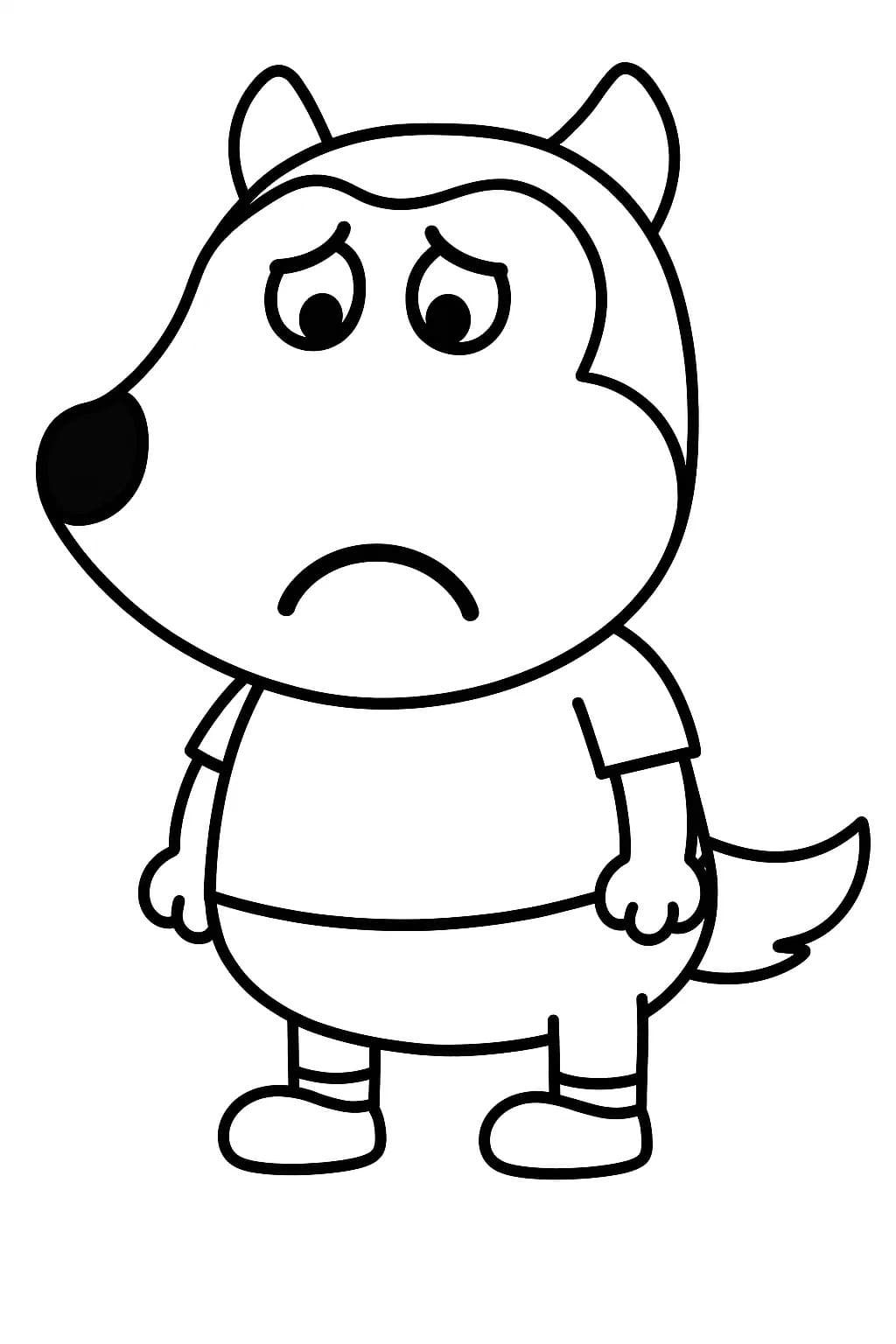 Nakreslete Wolfoo tisknutelné omalovánka