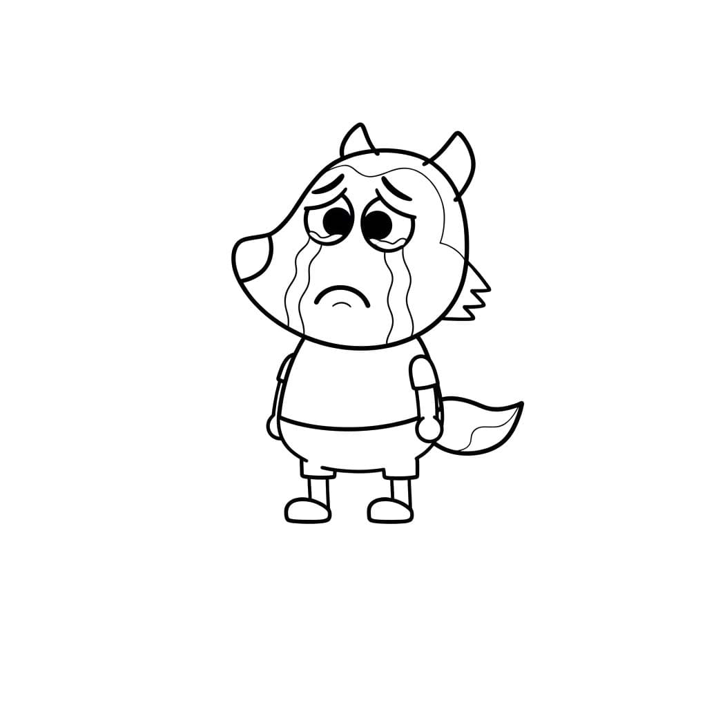 Nakreslete Wolfoo základní omalovánka