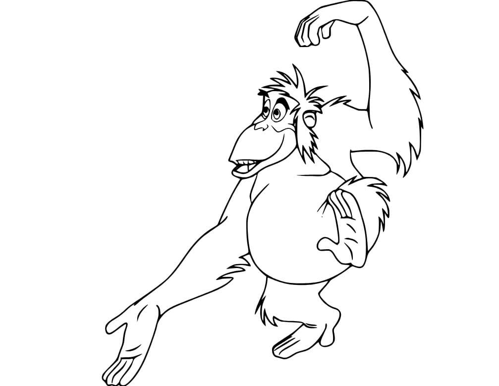 Obraz Kniha Džunglí k vytisknutí omalovánka