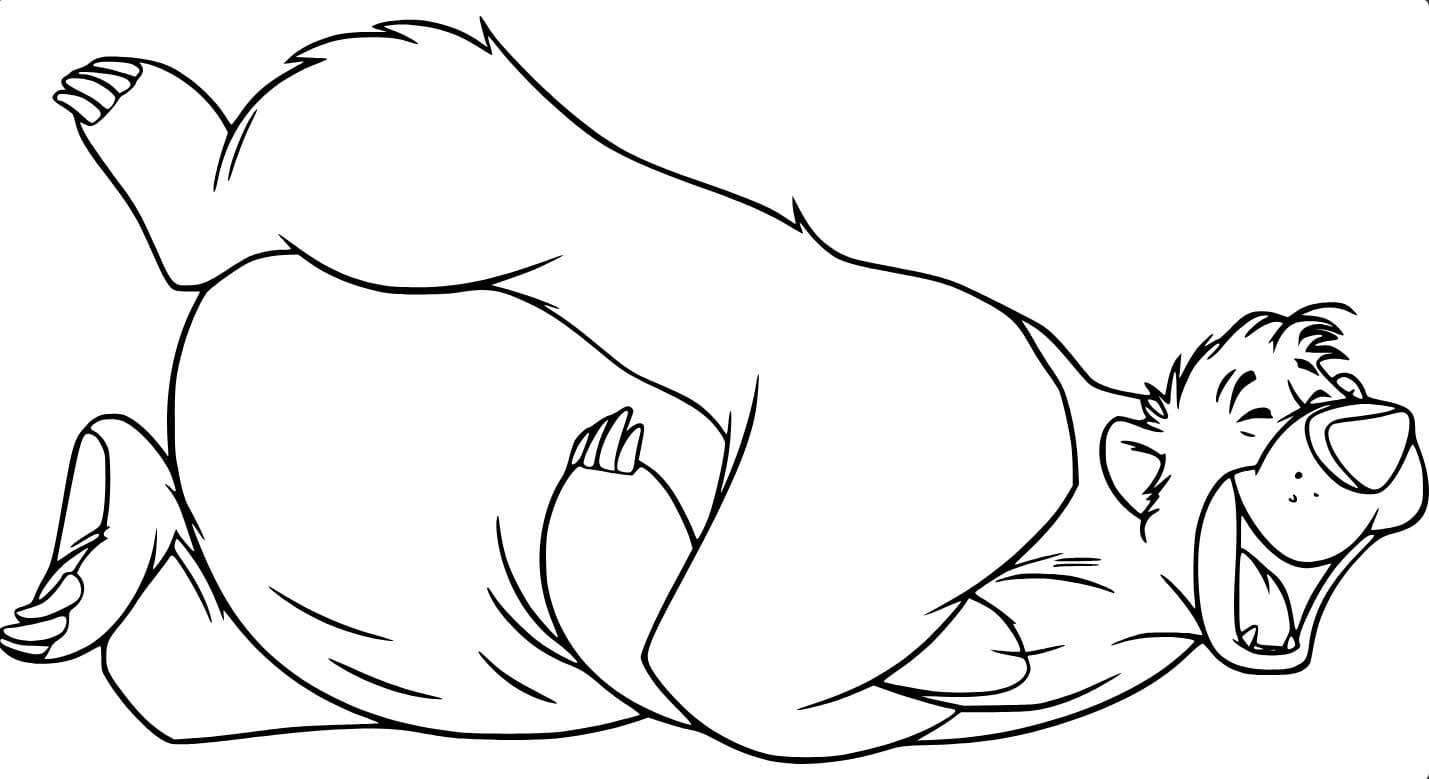 Obraz Kniha Džunglí snadný omalovánka