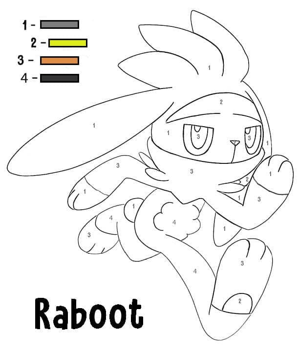 Pokemon Malování podle čísel snadný omalovánka
