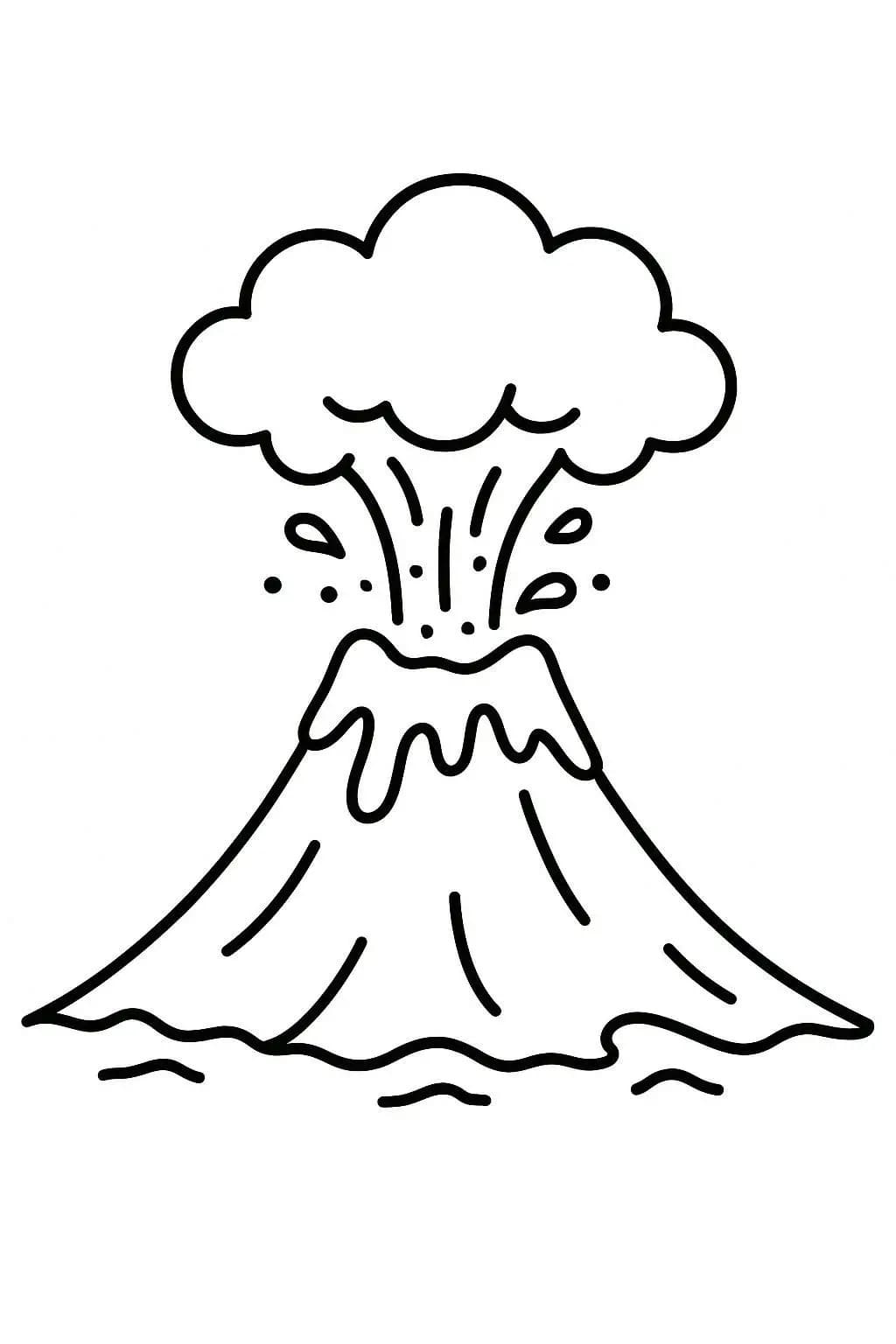 Sopka omalovánky
