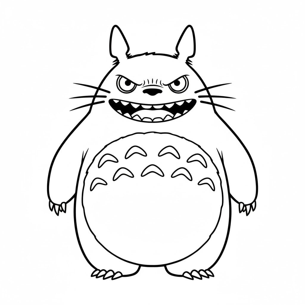 Totoro omalovánky