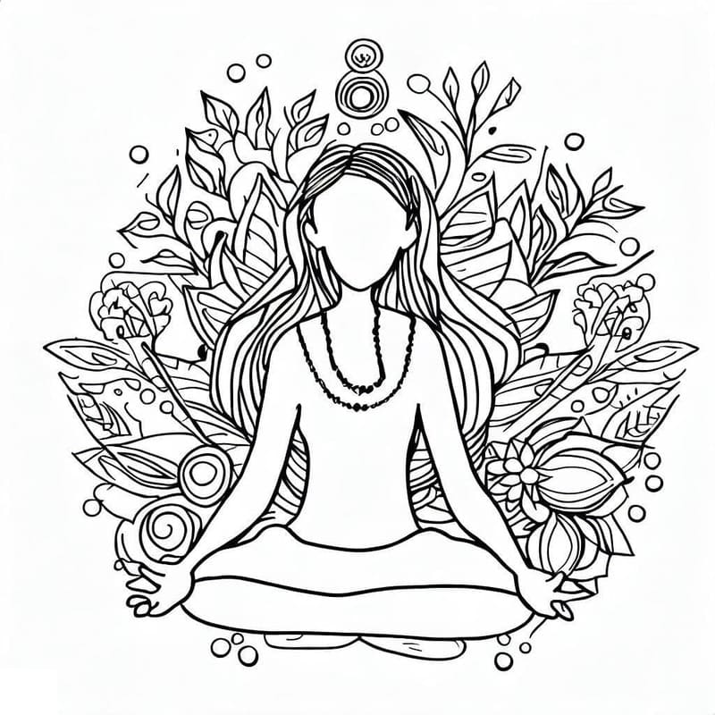 Všímavost 4 omalovánka