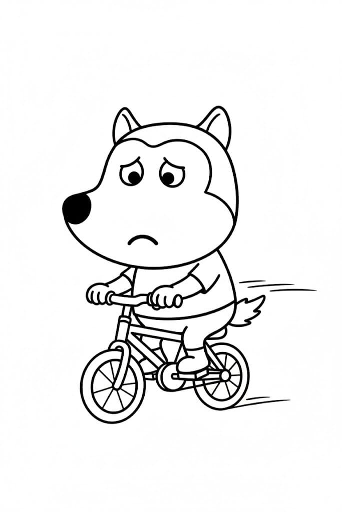 Wolfoo zdarma omalovánka