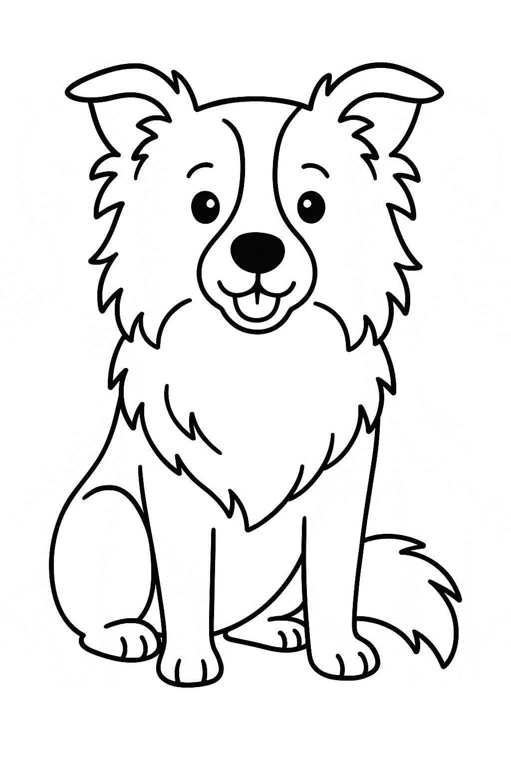 Border Kolie k vytisknutí zdarma omalovánka