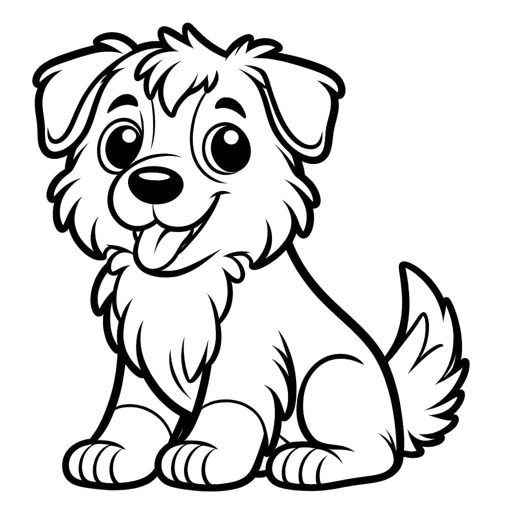 Border Kolie základní u dětí omalovánka