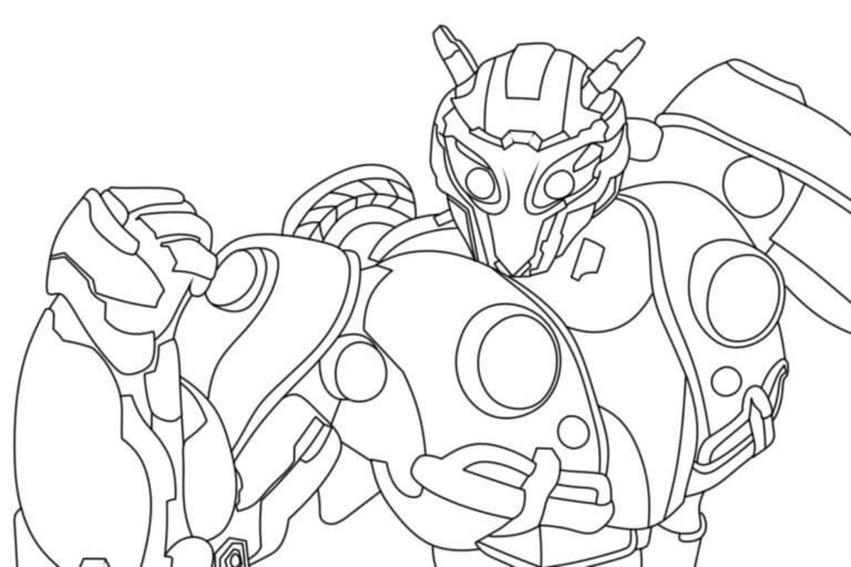 Bumblebee k vytisknutí omalovánka