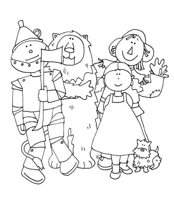 Čaroděj ze země Oz 6 omalovánka