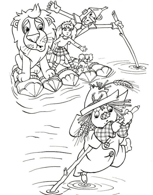 Čaroděj ze země Oz pro děti omalovánka