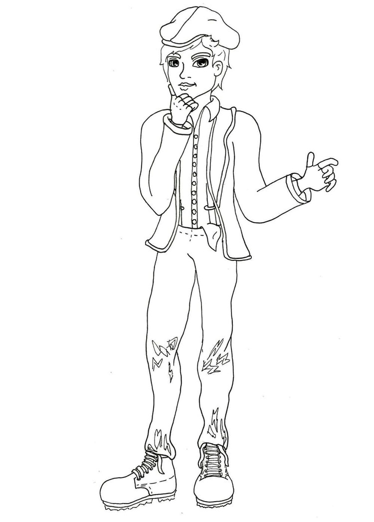 Ever After High zdarma základní tisknutelné omalovánka