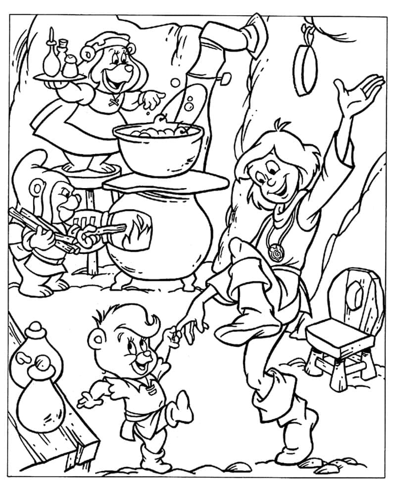 Gumídci zdarma pro děti omalovánka