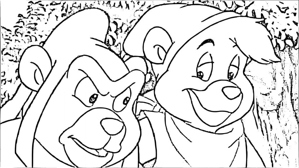 Gumídci zdarma tisknutelné pro děti omalovánka