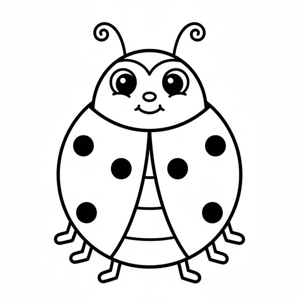 Hmyz Slunéčko sedmitečné omalovánka