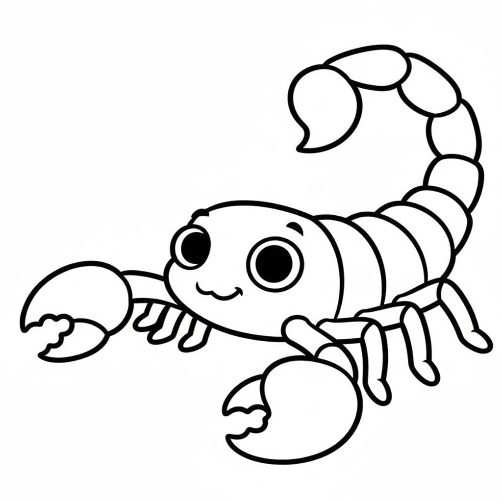 Hmyz Štír omalovánka