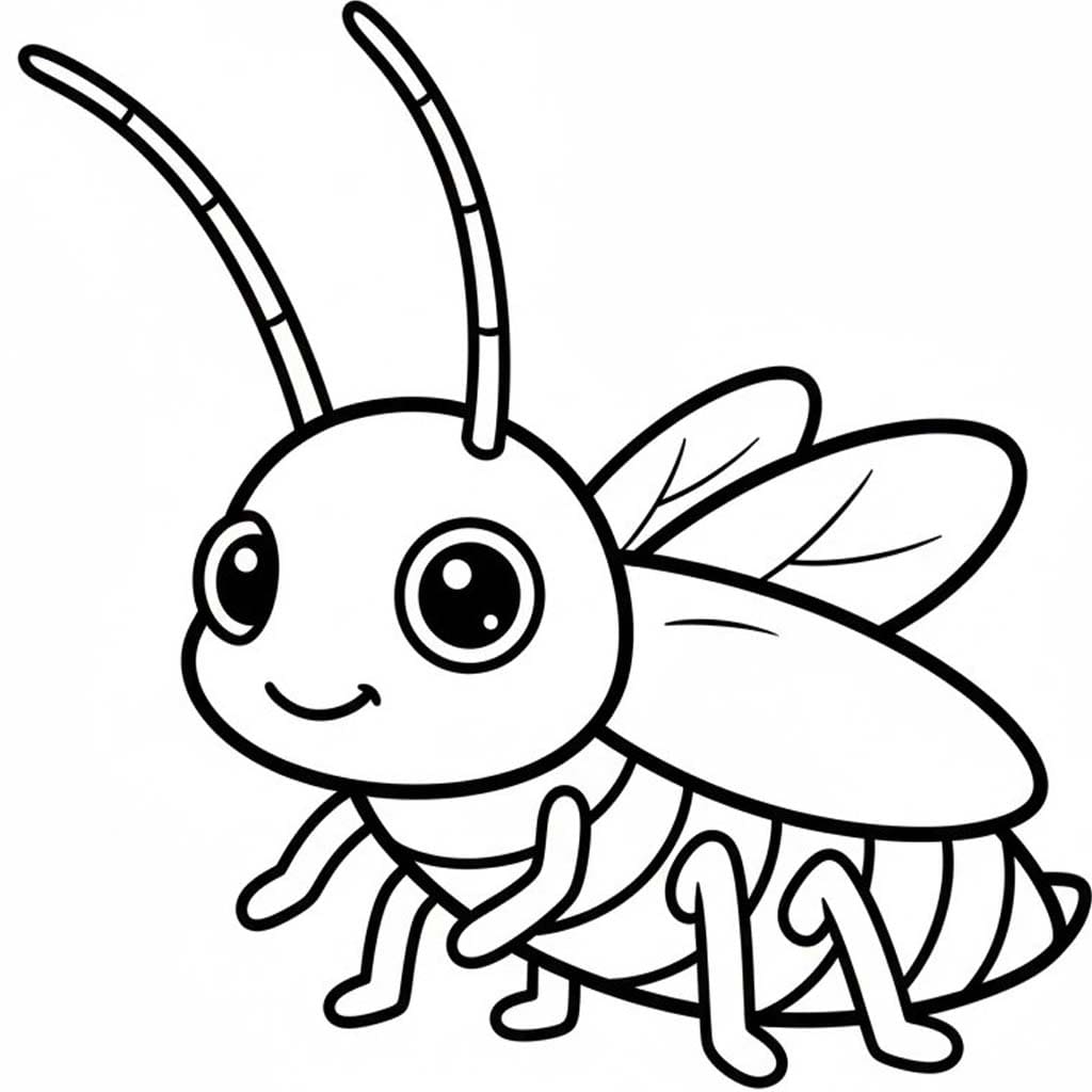 Hmyz Šváb omalovánka