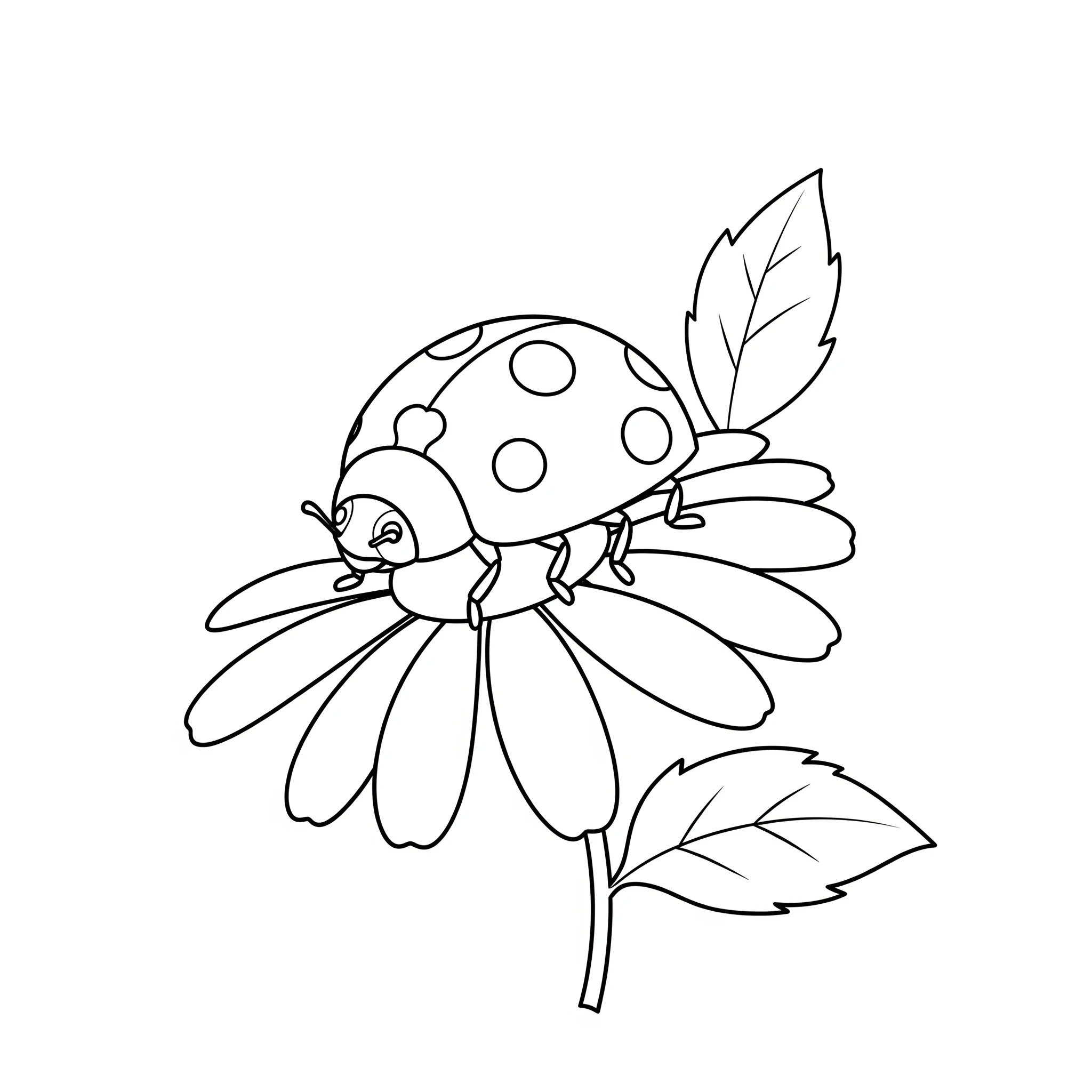 Hmyz oranžový brouk omalovánka