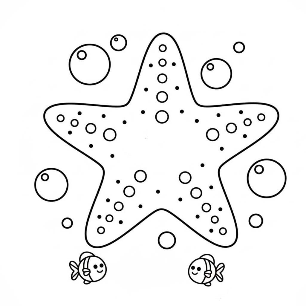 Hvězdice prostý u dětí omalovánka