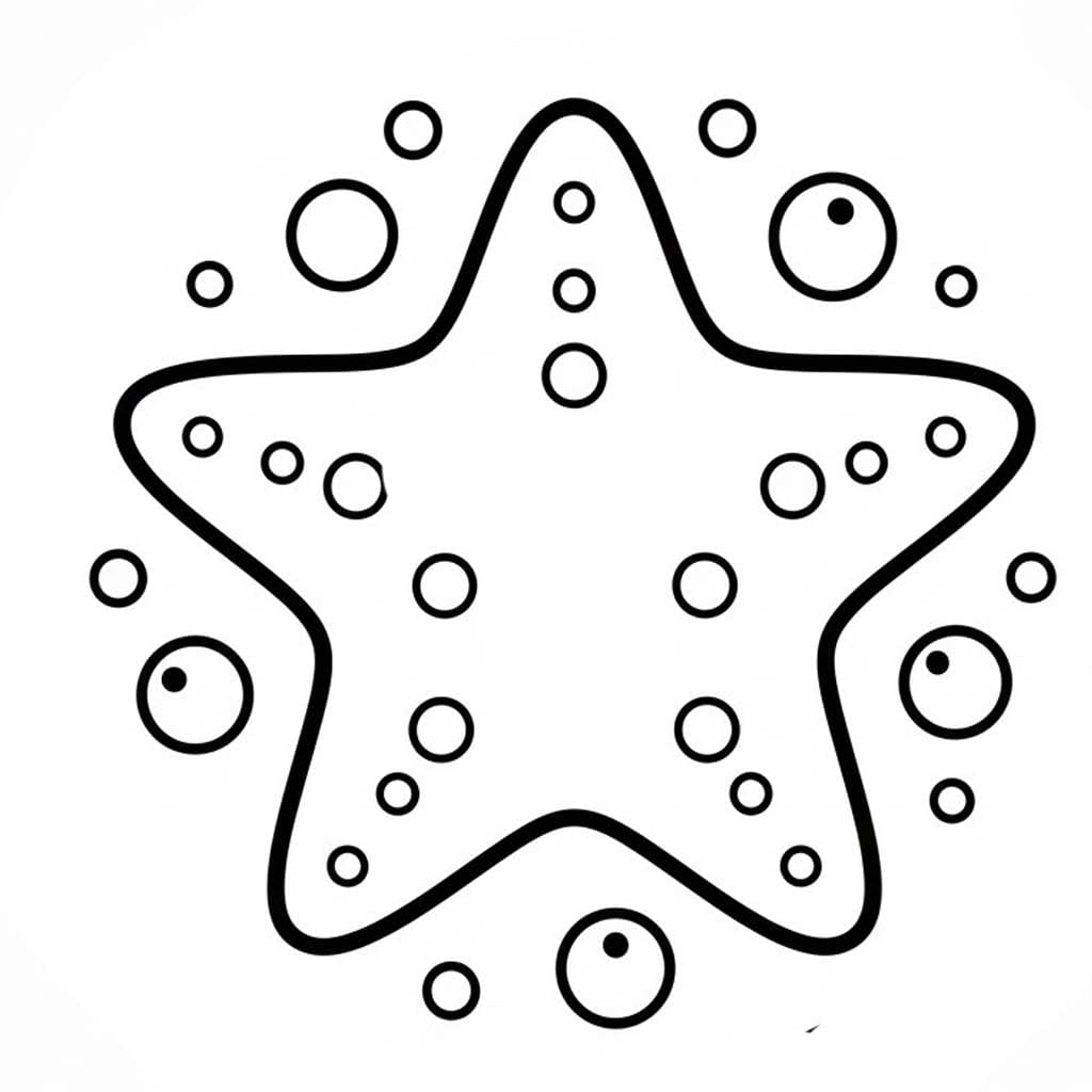 Hvězdice základní u dětí omalovánka