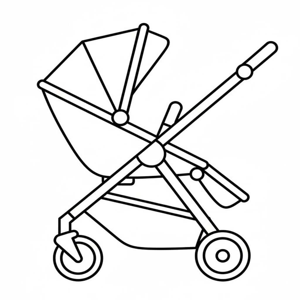 Kočárek 1 omalovánka