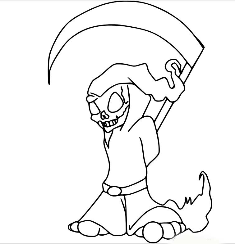 Kostra 2 omalovánka