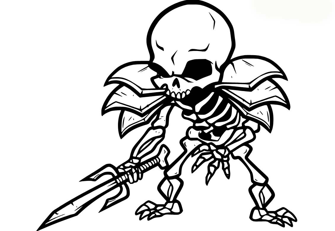 Kostra k vytisknutí omalovánka