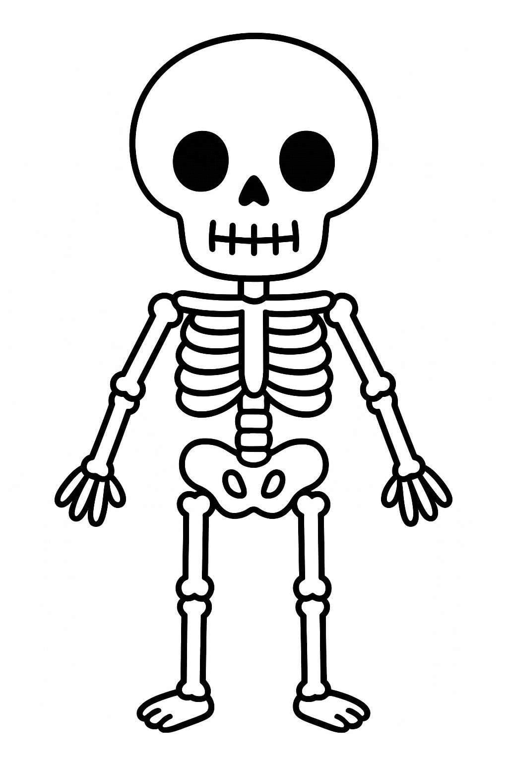 Kostra tisknutelné pro děti omalovánka