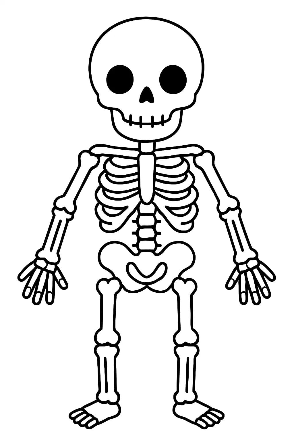 Kostra tisknutelné omalovánka