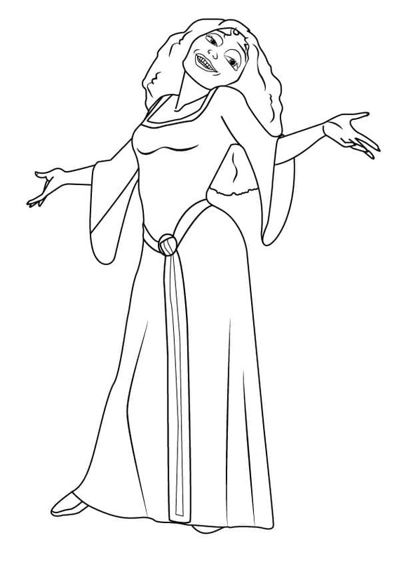 Na Vlásku prostý tisknutelné omalovánka